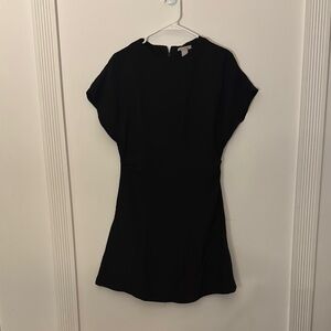 H&M Black Sheath Mini Dress with Dolman Sleeves